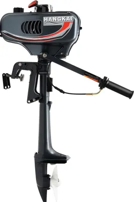 Produktbild von Außenborder - Bootsmotor - 2-Takt 3,5 PS 49 cm³ - 2,5 kW - Pinnensteuerung - Handstart - Wasser-/Luftkühlung - Grau