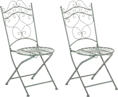 Produktbild von 2er Set StühleHLO-CP127 antik-grün