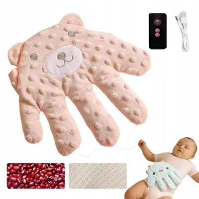 Productafbeelding van Kalmerend babykussen met dierenprint om schrikreacties te voorkomen, elektrisch babykussen met afstandsbediening voor ontspanning