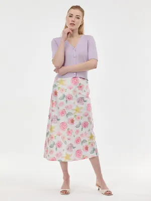 Produktbild von Orsay Rosa gemusterter Damenrock 34