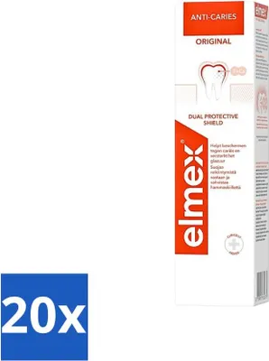 Produktbild von Elmex Anti-Karies Zahnpasta Original 75 ml - Vorteilspack - 20 Stücke