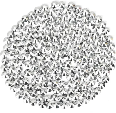 Productafbeelding van Knutselsteentjes Glas - Decoratie Kristallen - DIY Decoratie - Platte Achterkant - 1440 Stuks - Zilver