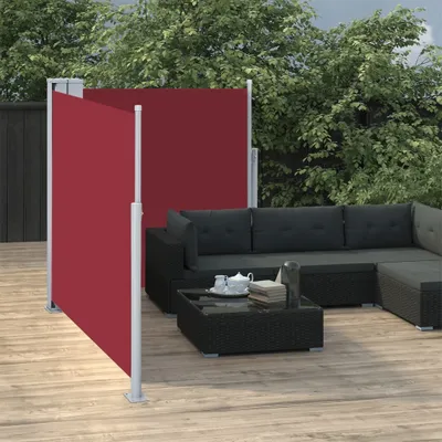 Produktbild von The Living Store Ausziehbare Seitenmarkise Rot 100 x 600 cm