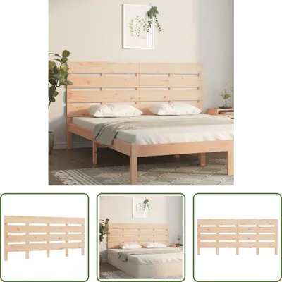Produktbild von The Living Store Kopfteil 150x3x80 cm Massivholz Kiefer