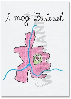 Produktbild von Postkarte Kunstkarte C6 Zwiesel ein Stück