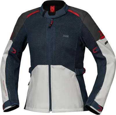 Produktbild von IXS Tourster-Big Air 1.0 Mesh Damen Motorrad Textiljacke, grau/blau/rot/sand, 2XL