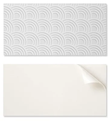 Produktbild von Geklebte PVC-Platte mit Wellenbogenmuster, ideal für den Flur, 100 x 50 cm