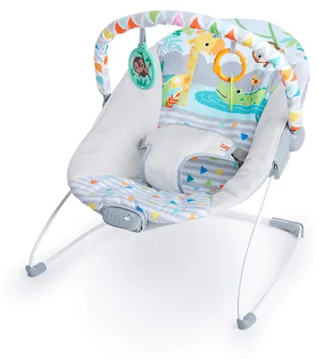 Produktbild von Bright Starts, Babywippe Babyschaukel Safari Fun mit Beruhigenden Vibrationen, S