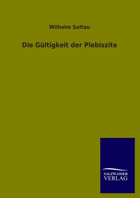 Produktbild von Die Gültigkeit der Plebiszite