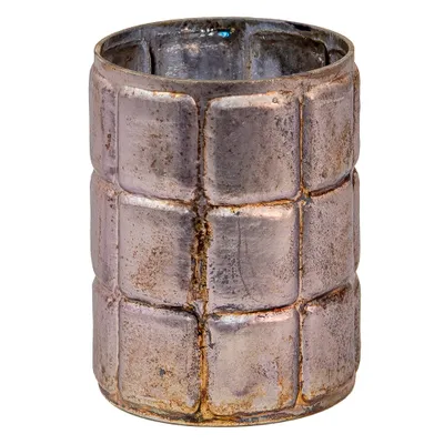 Produktbild von Clayre & Eef Teelichthalter Ø 7x9 cm Silberfarbig Glas