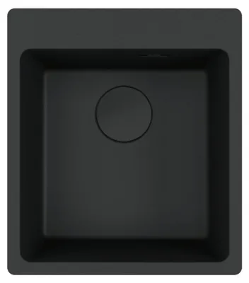 Produktbild von Franke Maris Einbauspüle Fragranitbecken MRG 610-39 A Black Matt Handbedienung ab 45 cm 114.0708.035 - inkl.