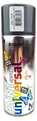 Produktbild von 7016 Grauer Anthrazit, 400 ml, Spraydose, Grauer Anthrazit, BIODUR