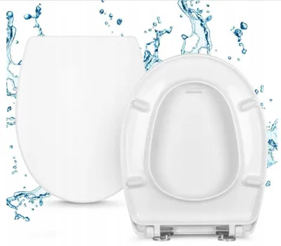 Produktbild von RAMM WC-Sitz passend Geberit Allia Paris ,weiß, SoftClose, für Toilettenschüssel 52 cm
