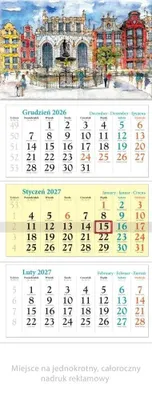 Image de Calendrier 2027, édition tripartie, Gdańsk - Lucrum