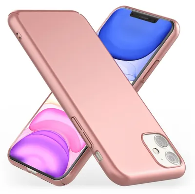 Image de Housse NALIA pour iPhone 11, étui de protection coque rose or