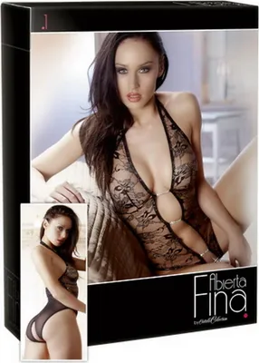 Produktbild von Abierta Fina Body - Glitzernde Spitze, Strassketten, ouvert