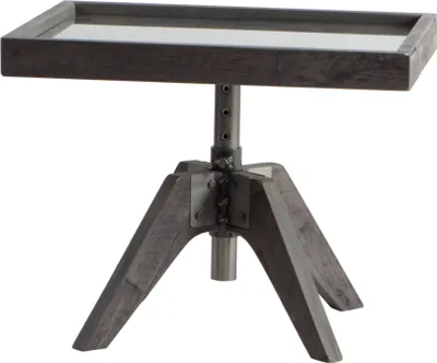 Produktbild von HASENA Factory Line Nachttisch Carpi mit Glasplatte vintage grey