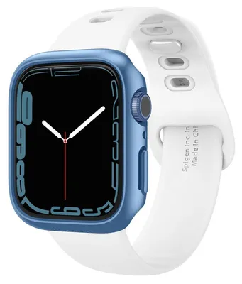 Produktbild von Spigen ACS04176, Hülle, Smartwatch, Blau, Apple, Watch Series 7 (45mm), Polycarbonat (PC)