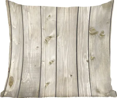 Produktbild von MuchoWow® Zierkissen Sofakissen Wohnzimmer Dekokissen 45x45 cm Natürlich - Holz - Design - Schlafpolster - Polster für das Sofa