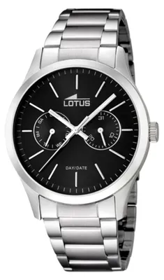 Image de Lotus mens montre minimaliste élégant L15954/3 acier montre bracelet argent UL15954/3