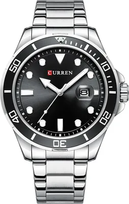 Produktbild von CURREN Herren Quarzuhr Klassische Herrenmode Armbanduhr mit Edelstahlband Leuchtende Analoguhr 3ATM Wasserdicht mit Kalender