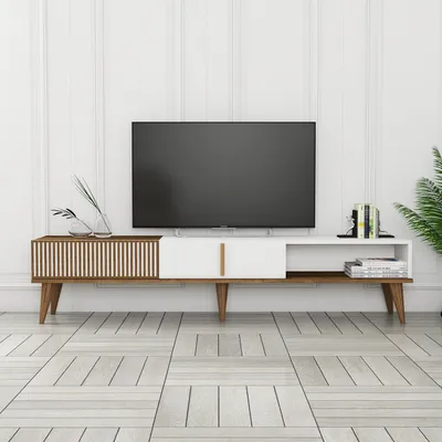Immagine prodotto di Skye Decor, Milan Alt - Noce, Bianco, Mobili TV, noce, 180 x 40 x 35 cm