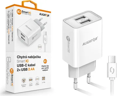 Produktbild von Aligator CHA0043, Drinnen, AC, Weiß