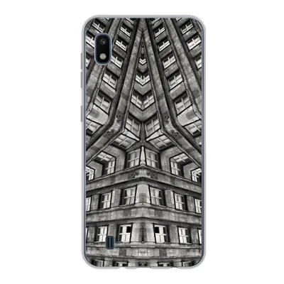 Produktbild von MuchoWow® Handyhülle Schutzhülle Hülle für Samsung Galaxy A10 Kunst - Schwarz - Weiß - Psychedelisch Silikon Softcase Handy Hülle - Schutzhülle