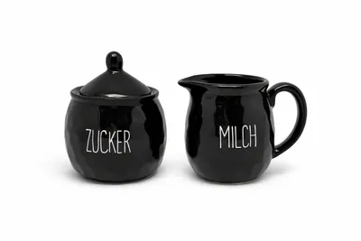 Produktbild von Keramik Milch- & Zucker-Set – praktisch, dekorativ & Teil einer Serie