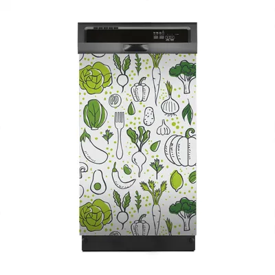 Produktbild von Magnete Dekorative 45x70 cm Küche Magnetmatte Spülmaschine - Frisches Gemüse