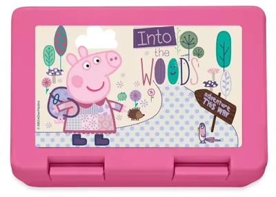 Produktbild von Spreadshirt Peppa Wutz Auf Abenteuerreise Brotdose Lunchbox, One size, Pink