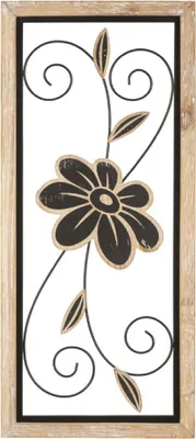 Obrázek produktu pro Mauro Ferretti nástěnný panel Koman 26x2,5x60 cm hnědý černý