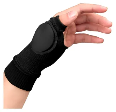 Produktbild von Kompressionshandschuhe mit Daumen- und Handgelenkstütze, fingerlos, für Arthritis und Arthrose, 1 Paar