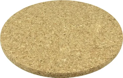 Korkuntersetzer, 2er-Set, rund, 20 cm, braun