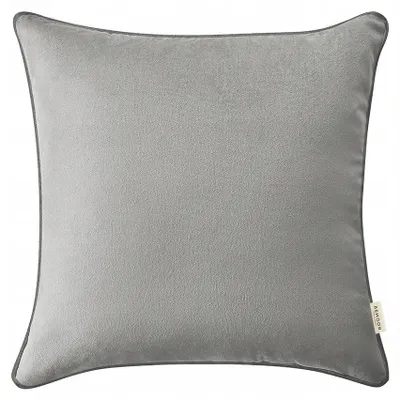 Image de Room99 Bianca Housse de coussin décorative velours gris clair