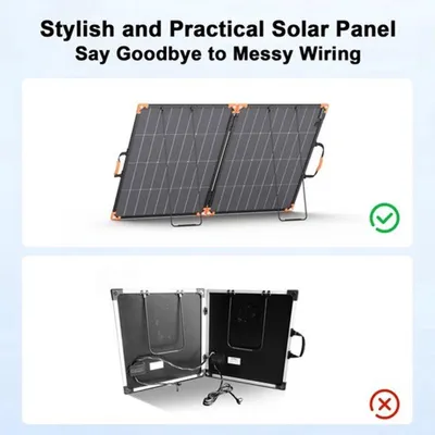 Imagen del producto de Panel solar plegable de 200W - Energía solar portátil para camping y actividades al aire libre