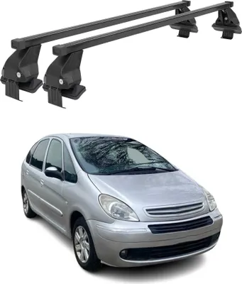 Image de Barres Transversales Menabo pour Citroen Xsara Picasso 1999-2010 Noir