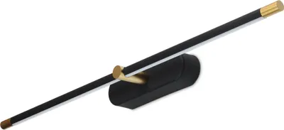 Obrázok produktu pre LED nástenné zrkadlové svietidlo 12W IP20 obrazová lampa make-up light čierna zlatá 64 cm lampa SONIA