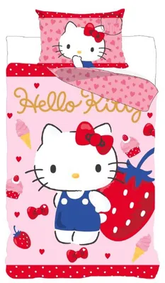 Produktbild von Hello Kitty "Strawberry" - Bettwäsche-Set, 135x200 & 80x80