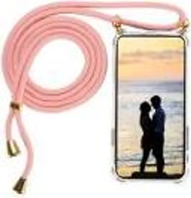 Produktbild von Xiaomi Redmi 9A / 9i Kordel Case Gold + Seil Rosa