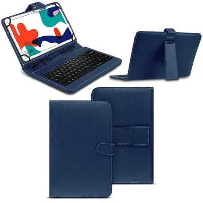 Produktbild von Tastatur Schutzhülle Huawei MatePad T10 / T10s Tasche Keyboard USB Hülle QWERTZFarben:Blau