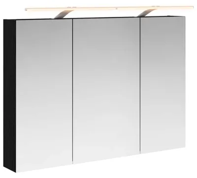 Immagine prodotto di Mobiletto per specchio da bagno Rovere Nero 100 x 14,5 x 70 cm