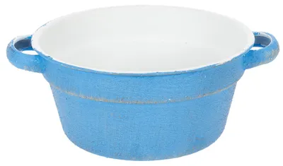 Produktbild von Dekoschale aus Metall im Shabby Chic Stil für Floristik und Dekoideen