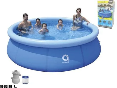Immagine prodotto di Avenli Avenli - Piscina gonfiabile rotonda - 300 cm - con pompa filtrante