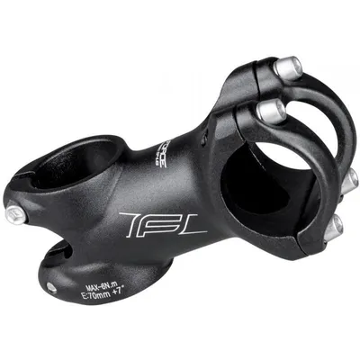 Produktbild von Aluminium Fahrradvorbau Mattschwarz für 25,4 mm Lenker, 1 1/8'' Gabelschaft, 60 mm Länge