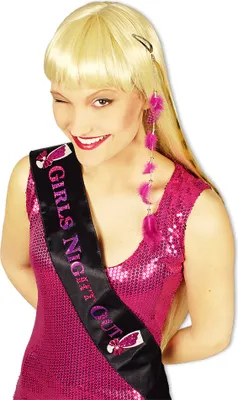 Produktbild von Junggesellenabschied Schärpe Girls Night Out - Schwarz Pink