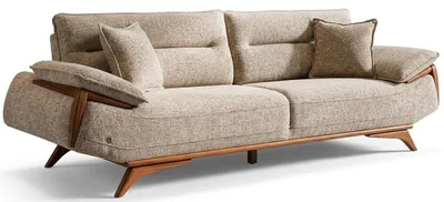 Obrázek produktu pro Třísedák, moderní styl, béžová barva, pohodlí, elegantní, kvalitní potahová látka