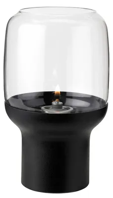 Obrázok produktu pre Stelton Wind Light Hoop Black, držiak na čajovú sviečku, dekoratívne svetlo, oceľ, sklo, čierna, 17 cm, 618