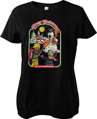 Produktbild von My First Flamethrower Girly Tee - Small - Black