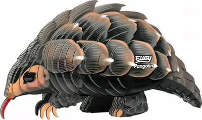 Produktbild von Eugy 3D Puzzle - Pangolin - Tierpuzzle - Kreatives Spielzeug